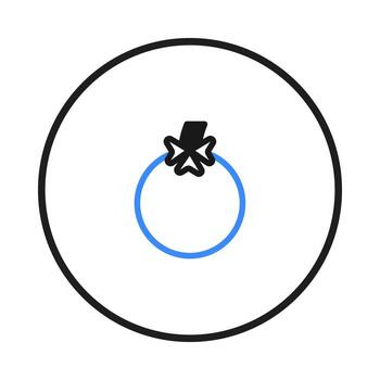 Abstract artistic rendering displaying modern circular art elements and bold color ring design vector