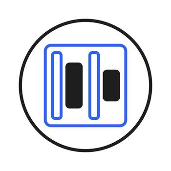 resumen composición exhibiendo lineal elementos adjunto por un geométrico forma mostrando simetría vector