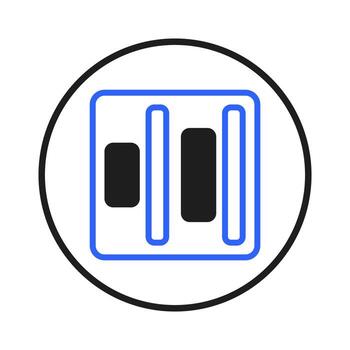 Abstract conceptual representation offering a modern and minimalist icon or emblem symbol style vector