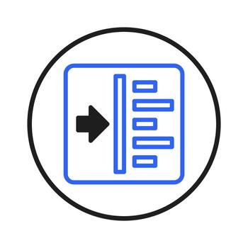 Data insertion process conceptual visual highlighting flow of information with organized elements vector