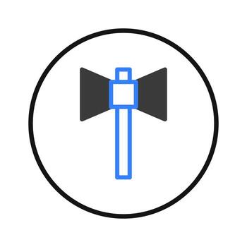 representación de un estilizado hacha con un doble cabeza para gráfico uso y ilustrativo diseño propósitos vector