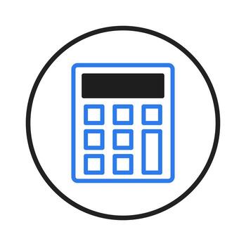 ilustración de un digital calculadora con un blanco antecedentes Proporcionar financiero cálculo vector