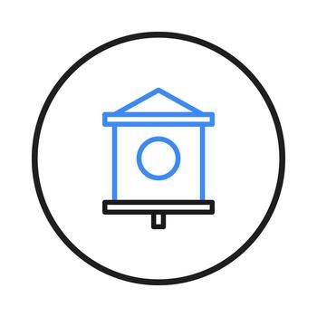 sencillo arquitectónico representación un conceptual edificio estructura minimalista contorno en vector