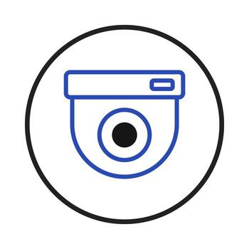 Surveillance safety security camera with technology monitoring system and a modern aesthetic vector