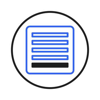 Symbol representation of organized information and data within a circular framework for modern vector
