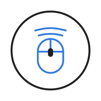 inalámbrico computadora ratón concepto ilustración para tecnología diseño y digital dispositivo sin costura vector