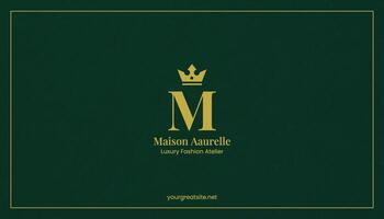 Monogram Business Card template