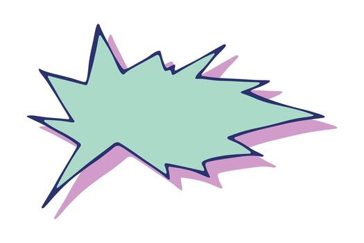 Hand drawn speech bubble Blank empty message box Textbox frame for banners, price tags, stickers, design talk doodle message vector