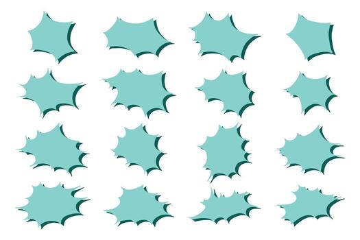 think doodle box Set of hand drawn speech bubble Blank empty message box Textbox frame for banners, price tags, stickers, design vector