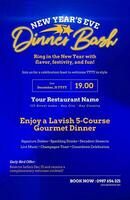 New year Dinner Special Event Poster template
