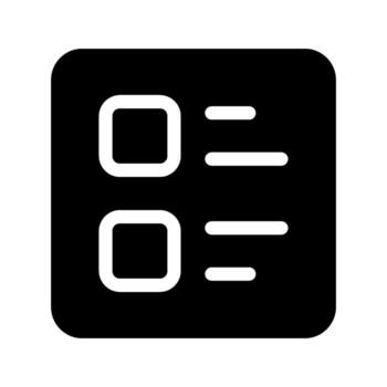 Illustration of Feed List Icon vector