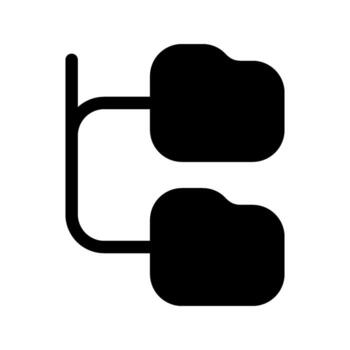 Illustration of Folder Tree Icon vector