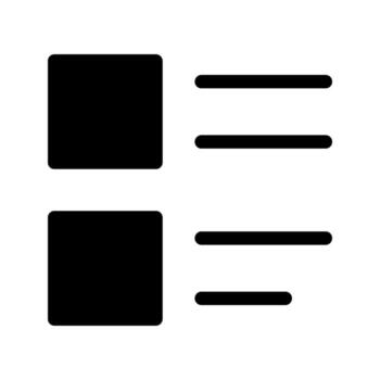 Illustration of List View Icon vector