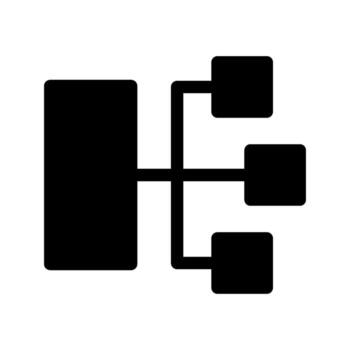 Illustration of Flowchart Icon vector