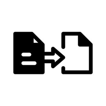 ilustración de convertir archivo icono vector