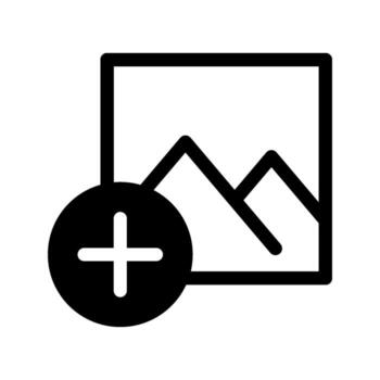 Illustration of Add Image Icon vector