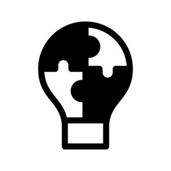 ilustración de problema resolviendo icono vector