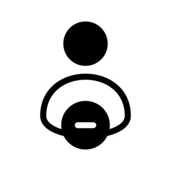 Illustration of Block User Icon vector