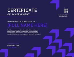 Dark Upward Arrows Certificate Template