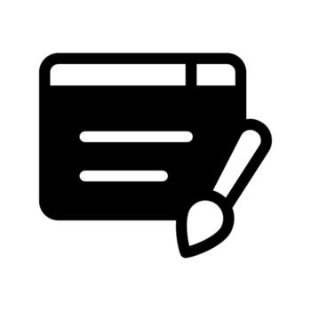 ilustración de web diseño icono vector