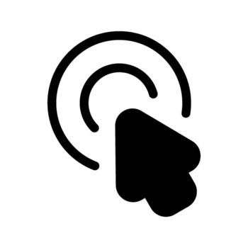 ilustración de hacer clic vector