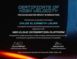 Speed Streaks Dynamism Technology Theme Certificate template