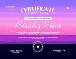 Horizontal Gradient Certificate Template