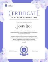 Geometric Glass Theme Certificate template