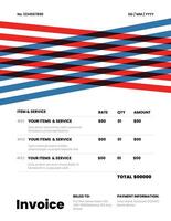 Stripes Elements Invoices Template