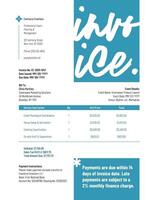 Professional Event Planning Invoice template