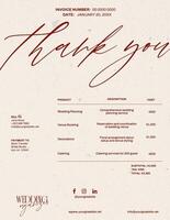 event organizer invoice template