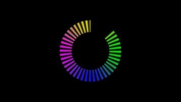 Full color Smart Circle Digital Loading Motion video