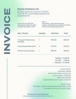 Grey Mint SImple Modern Invoice template