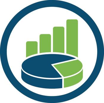 financiero datos análisis gráfico icono conjunto para negocio informes vector