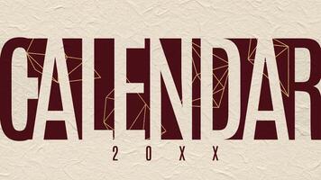 Monthly Calendar with Divine Damson Red Color Theme template