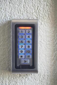 Digital keypad entry system for security access control photo