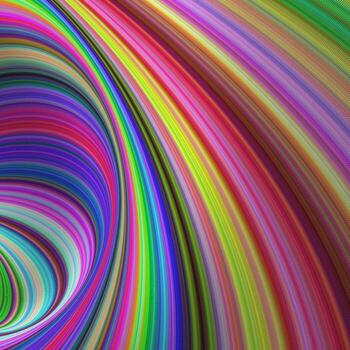 Rainbow vortex - colorful fractal background vector