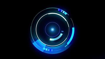 HUD Digital virtual hologram. Clean futuristic AI technology design. digital business innovation concept. Virtual Interface data connection smart technology. video