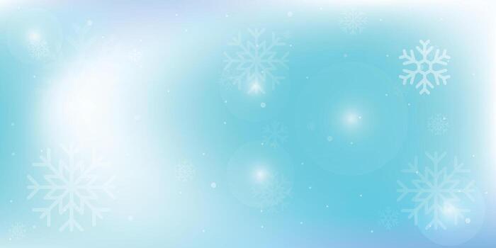 Natural Winter Christmas background with blue sky, heavy snowfall, snowflakes in different shapes and forms, snowdrifts. Winter landscape with falling Christmas shining beautiful snow. illustration vector