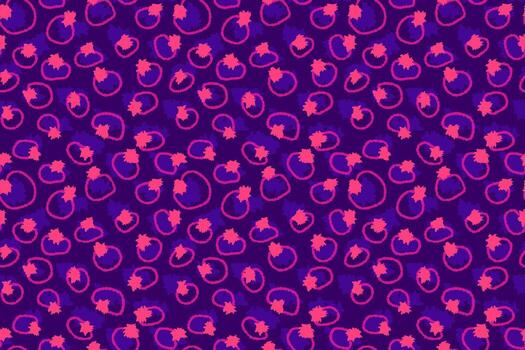 sin costura resumen modelo con vívido rosado y púrpura cepillo carrera círculos en un profundo Violeta antecedentes. de moda artístico textura para tela, envase, o digital diseño vector