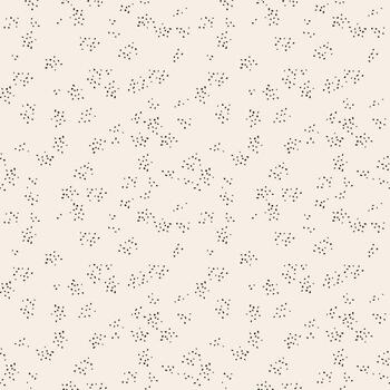 Minimal seamless pattern with tiny black hand-drawn dots on a soft beige background. Perfect for packaging, fabric, wallpaper, branding, and modern design projects. vector