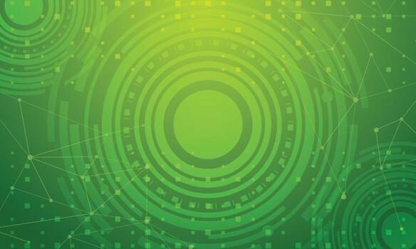 Green circular pattern design vector