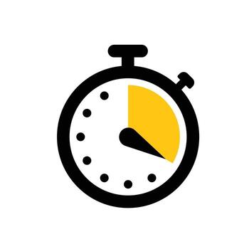 Fast clock icon. Quick time icon. Fast deadline. Rapid line symbol. Countdown timer icon. Speed time icon isolated on white background. vector