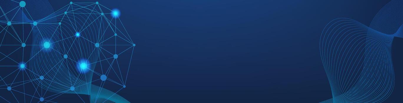 Digital Network Connection Background Abstract Technology Banner vector