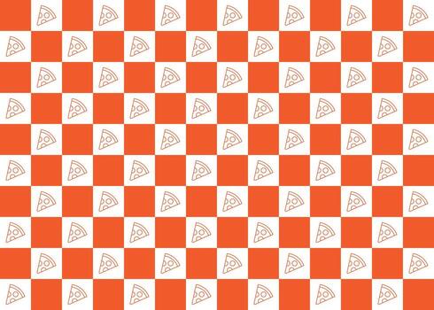 Pizza Pattern Wrapping Paper Design for Fast Food Theme vector