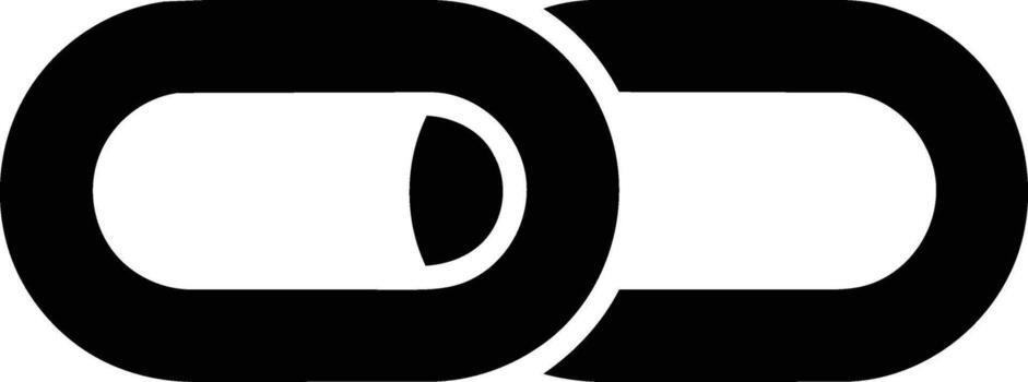 Interlocking Chain Links Symbolizing Connection and Unity. vector