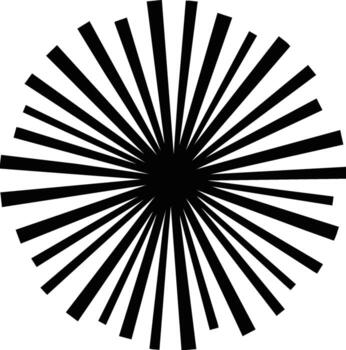 Abstract radial lines creating a dynamic burst effect. vector