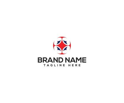 Abstract Emblem A minimalist and modern emblem, embodying a geometric design that suggests precision and innovation, a perfect representation of brand identity. vector