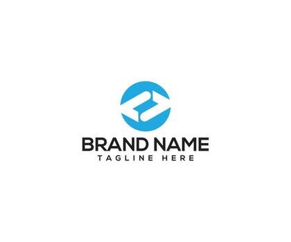 Abstract Logo Design A clean and modern logo, a visual representation of a brand identity, designed with geometric shapes and a balanced color palette, symbolizing innovation and professionalism. vector