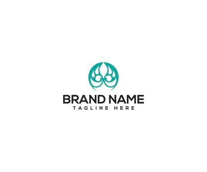 Abstract Emblem for Branding A modern emblem is design. with a clean layout and contemporary typography. vector